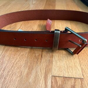 We The Free (WTF) Free People Angled Buckle Getty Leather Belt